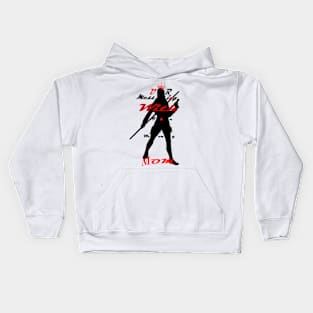 Super mom black widow style Kids Hoodie